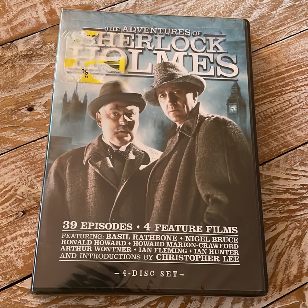 3/$15 u pick dvds📀or 1 for $9
The Adventures of Sherlock Holmes-4 disc set/NWT